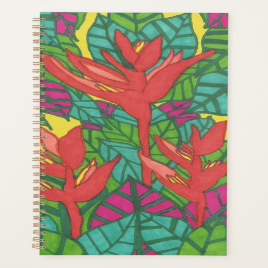 Vögel des tropischen Dschungels Planer (Vorderseite)