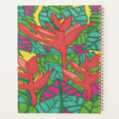 Vögel des tropischen Dschungels Planer (Rückseite)