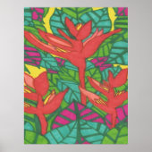 Vögel des tropischen Dschungels Poster (Vorne)