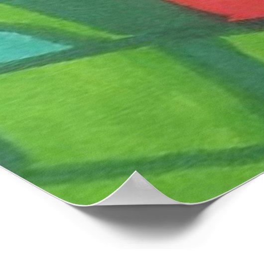 Vögel des tropischen Dschungels Poster (Ecke)