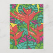 Vögel des tropischen Dschungels Postkarte (Vorderseite)