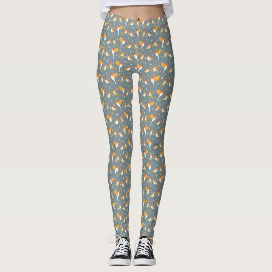 Vogel Design Leggings (Vorderseite)