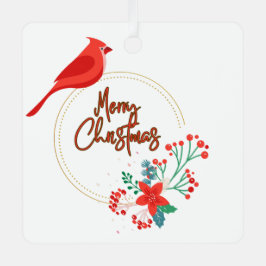 Vogel-Design mit Blume Metallquadrat Ornament Aus Metall