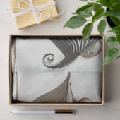 Vögel, die auf einer Line Decoupage ausgeführt wer Seidenpapier (Geschenk)