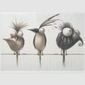 Vögel, die auf einer Line Decoupage ausgeführt wer Seidenpapier (Vorderseite)