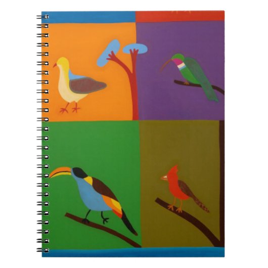 Vögel, die das Tal von Bogota 2008 besuchen Notizblock (Vorderseite)