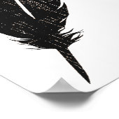 Vögel, die eine Feder auslöschen Poster (Ecke)