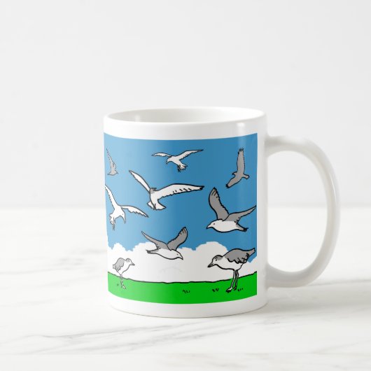 Vögel, die hoch fliegen kaffeetasse (Rechts)
