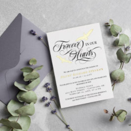 Vögel, die in unseren Herzen gefangen werden Folieneinladung