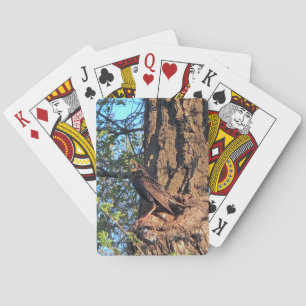 Vögel, die Karten spielen Spielkarten