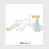 Vögel, die Niedliches Kind tragen. Es ist ein Jung Aufkleber (Blatt)