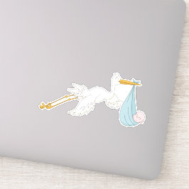 Vögel, die Niedliches Kind tragen. Es ist ein Jung Aufkleber