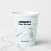 Vögel, die Niedliches Kind tragen. Es ist eine jun Pappbecher (Vorderseite)