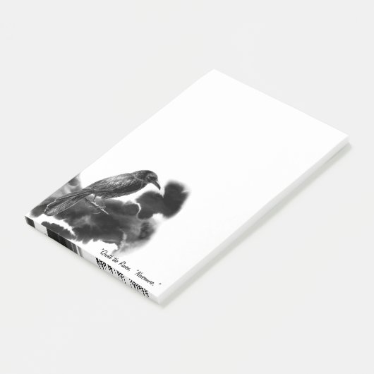 Vögel. Die Raven Notes Post-it Klebezettel (angewinkelt)