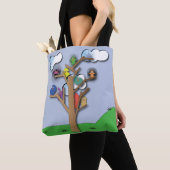 Vögel, die sich zusammen Taschen-Tasche scharen Tasche (Von Nahem)