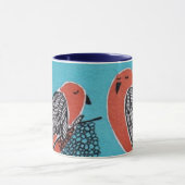 Vögel, die Tasse stricken (Zentrum)