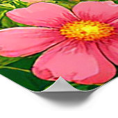 Vögel, die um ein Vogelhaus herumziehen Poster (Ecke)