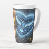 Vögel, die zusammen fliegen milchtasse (Rechte Ecke)