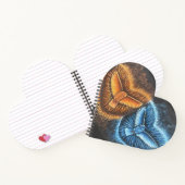 Vögel, die zusammen fliegen notizblock (Innenseite)