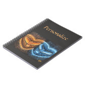 Vögel, die zusammen fliegen notizblock (Linke Seite)