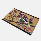 Vogel Doormat, Vogel Lover Mat, farbiger Vogel Fußmatte (Schrägansicht)
