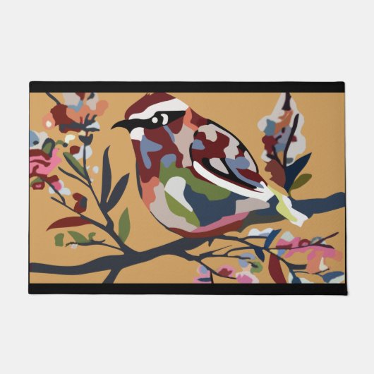Vogel Doormat, Vogel Lover Mat, farbiger Vogel Fußmatte (Vorderseite)