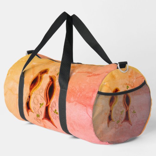 Vögel Duffle Bag (Rechte Ecke)