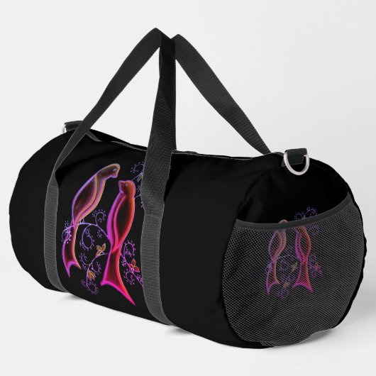Vögel Duffle Bag (Rechte Ecke)