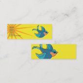 Vogel - dünn mini visitenkarte (Vorne/Hinten)
