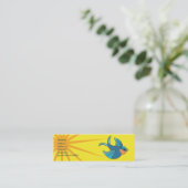 Vogel - dünn mini visitenkarte (Stehend Vorderseite)