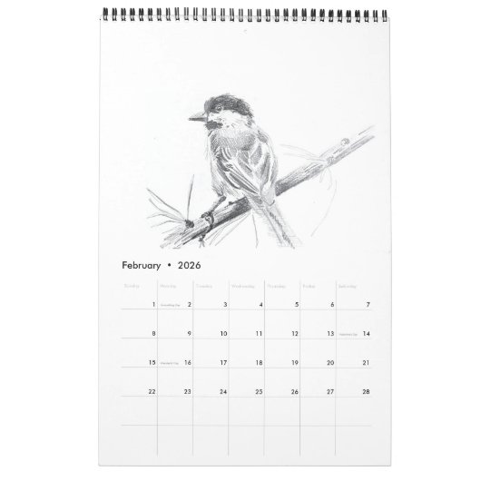 Vögel: Ein Kalender (Feb 2026)