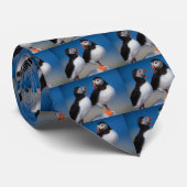 Vogel ein Paare Papageientaucher Krawatte (Gerollt)