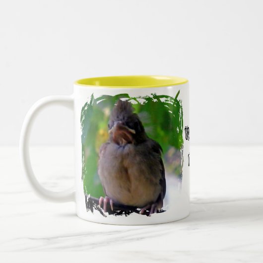 Vögel ein Twitter Zweifarbige Tasse (Links)