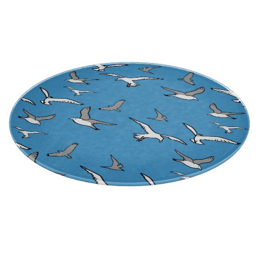 Vögel - eine Schleuse der Möwen Schneidebrett (Ecke)