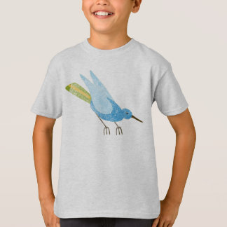 Vogel einer Farbe (blau) T-Shirt