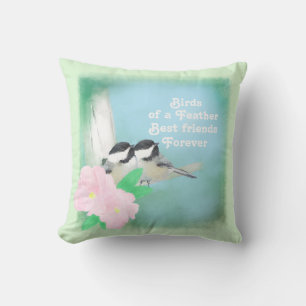 Vögel einer Feather Best Friends Forever Throw Pil Kissen