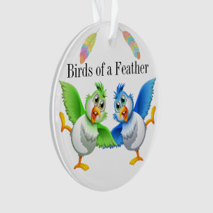 Vögel einer Feather Familie - Freundschaftsdekorat Ornament