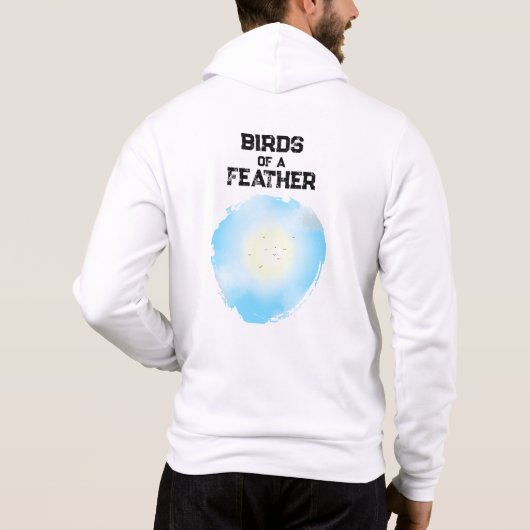 Vögel einer Feather Hoodie (Rückseite)
