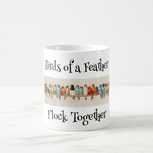 Vögel einer Feather-Kaffee-Tasse Kaffeetasse (Mittel)