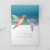 Vögel einer Feder Aufblähung nachdenklich gut werd Karte (Innenseite)