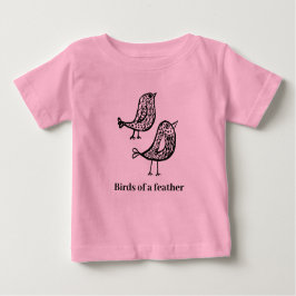 Vögel einer Feder Baby T-shirt