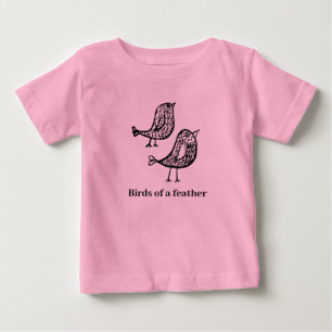 Vögel einer Feder Baby T-shirt