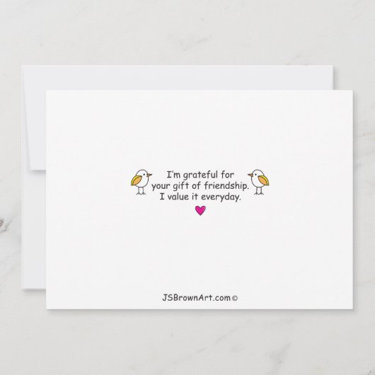 Vögel einer Feder_Flachkarte 7"x5" (Rückseite)