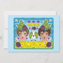 Vögel einer Feder_Flachkarte 7"x5"