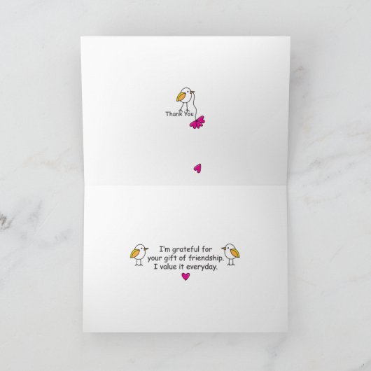 Vögel einer Feder_Gruß Karte (Innenseite)