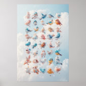 Vögel einer Feder Poster (Vorne)