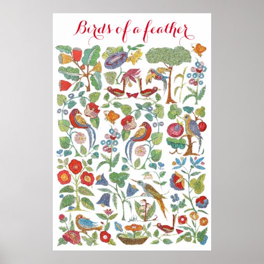 Vögel einer Feder Poster (Vorne)