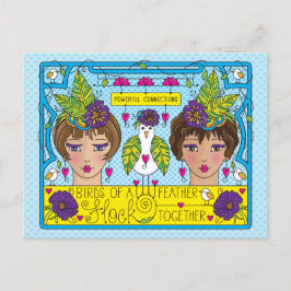 Vögel einer Feder_ Postkarte