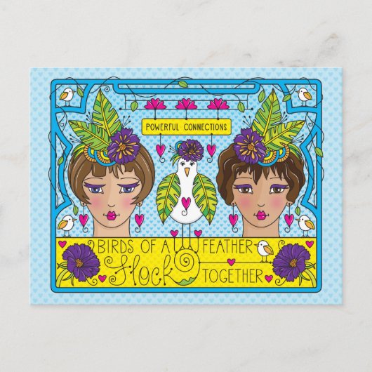 Vögel einer Feder_ Postkarte (Vorderseite)