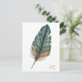 Vögel einer Feder Postkarte (Stehend Vorderseite)
